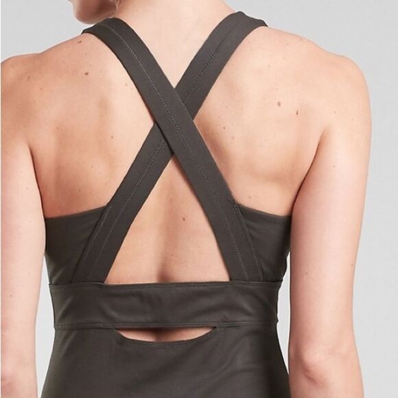 ATHLETA Deep Breathe Bralette Dress
Black olive Sz S - Picture 3 of 7